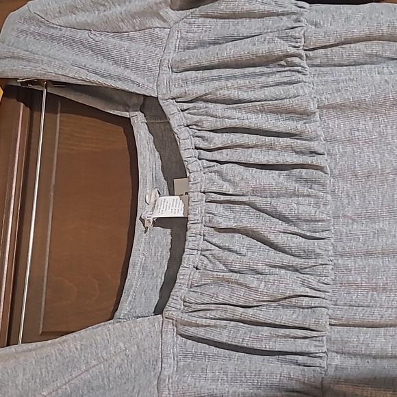 Grey Ribbed Dress - Picture 2 of 6